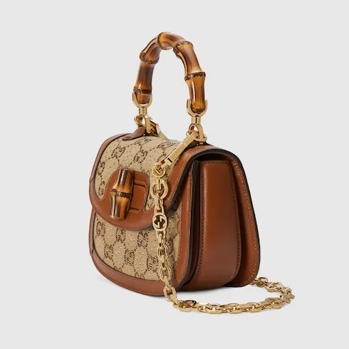 Gucci Bamboo 1947 Crystals Mini Bag