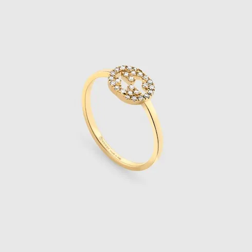 Gucci Interlocking Diamond 18K Ring