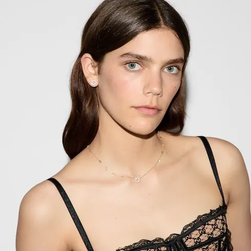 Gucci Interlocking Diamond 18K Necklace