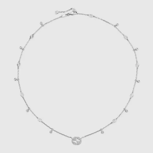 Gucci Interlocking Diamond 18K Necklace