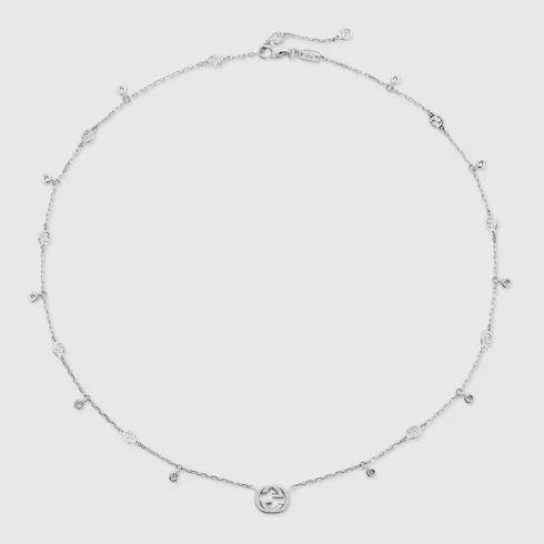 Gucci Interlocking Diamond 18K Necklace