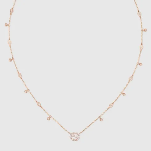 Gucci Interlocking Diamond 18K Necklace