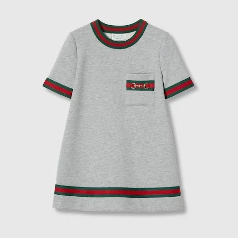 Children's Cotton Dress With Horsebit
