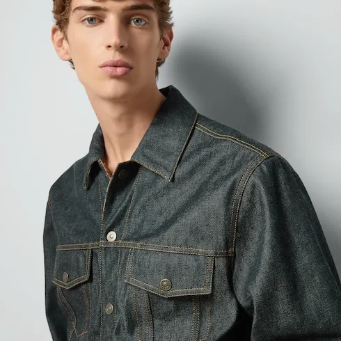 Gg Reversible Denim Jacket