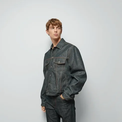 Gg Reversible Denim Jacket