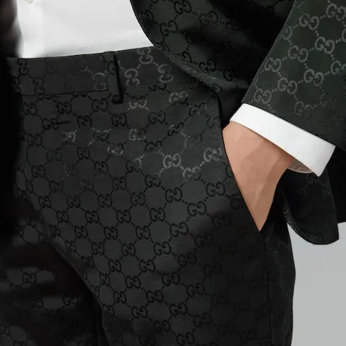 Gg Cotton Viscose Formal Trouser