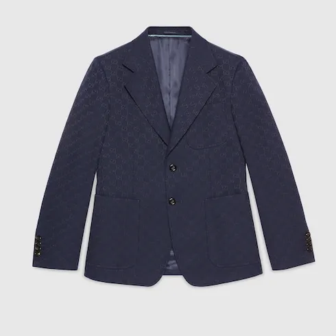 Gg Cotton Blend Formal Jacket