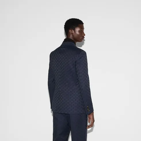 Gg Cotton Blend Formal Jacket