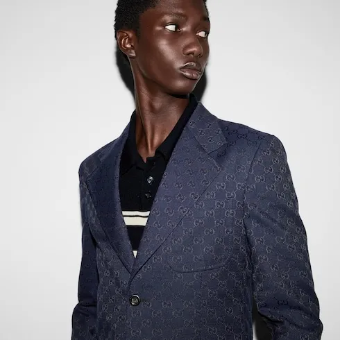 Gg Cotton Blend Formal Jacket