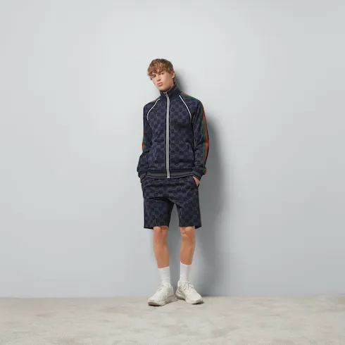 Gg Jersey Cotton Jogging Shorts