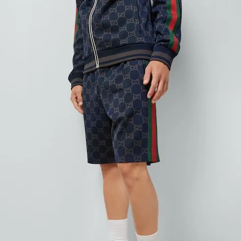 Gg Jersey Cotton Jogging Shorts