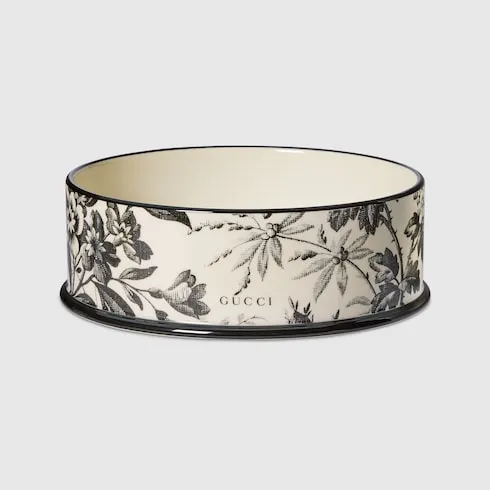 Large Herbarium Print Pet Bowl