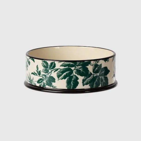 Large Herbarium Print Pet Bowl