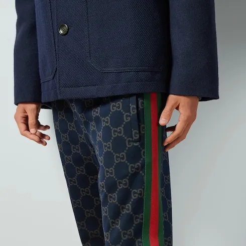 Gg Jersey Cotton Track Bottoms