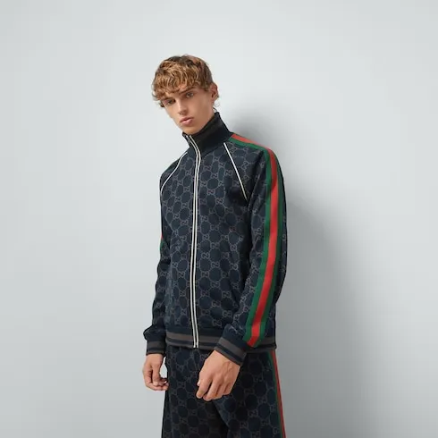 Gg Jersey Cotton Jacket