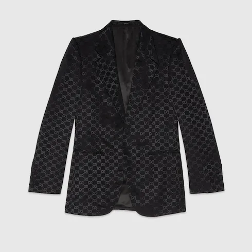 Gg Cotton Viscose Formal Jacket