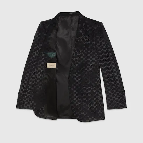 Gg Cotton Viscose Formal Jacket
