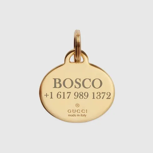 Interlocking G Pet Tag