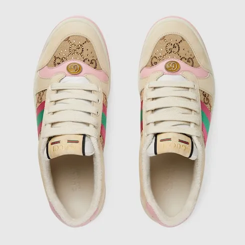 Gg Crystal Screener Sneaker