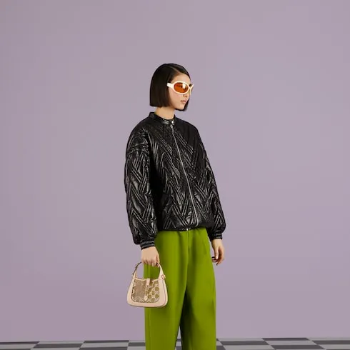Jackie 1961 Mini Crystal Gg Lizard Bag