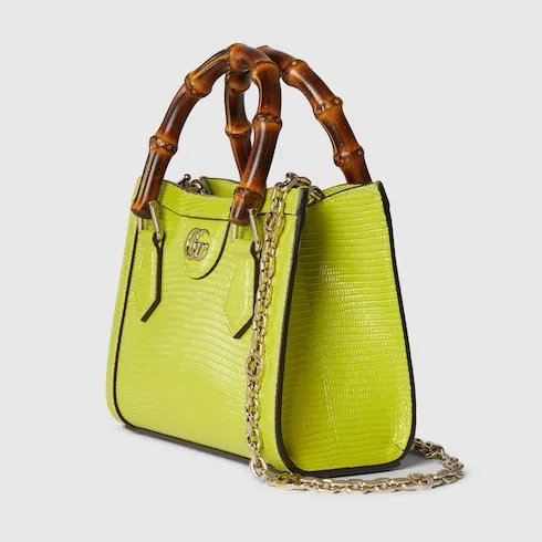 Gucci Diana Lizard Small Tote Bag