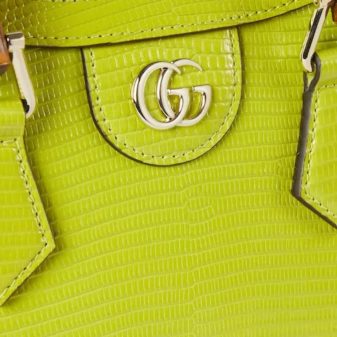 Gucci Diana Lizard Small Tote Bag