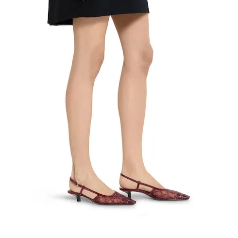 Gg Crystal Slingback Pump