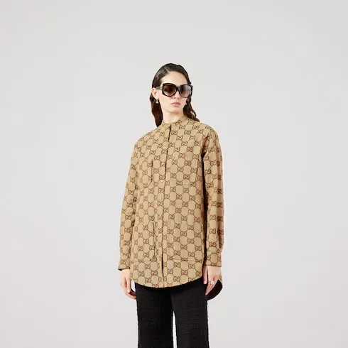 Maxi Gg Canvas Shirt
