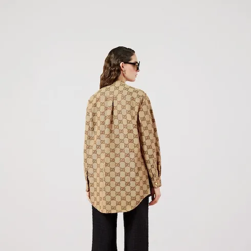 Maxi Gg Canvas Shirt