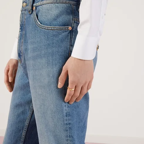 Gucci Link To Love 18K Studded Ring