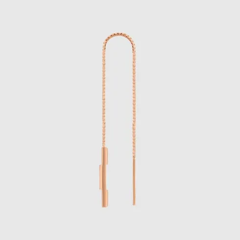 Gucci Link To Love 18K Chain Earrings