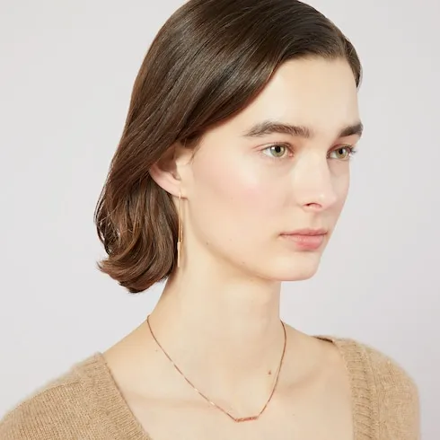 Gucci Link To Love 18K Chain Earrings