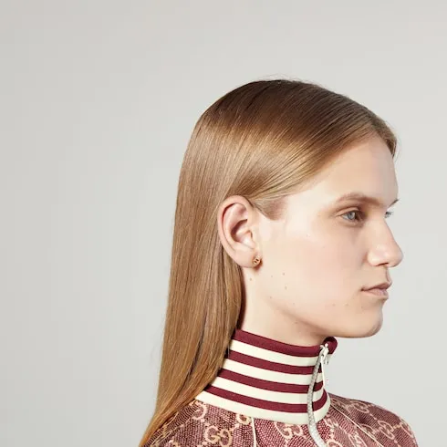 Gucci Interlocking 18K Gold Earrings