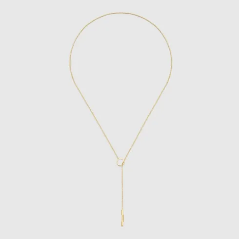 Gucci Link To Love 18K Lariat Necklace