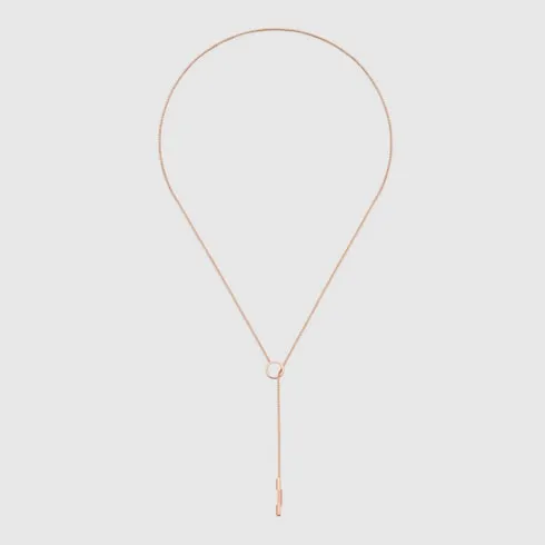 Gucci Link To Love 18K Lariat Necklace