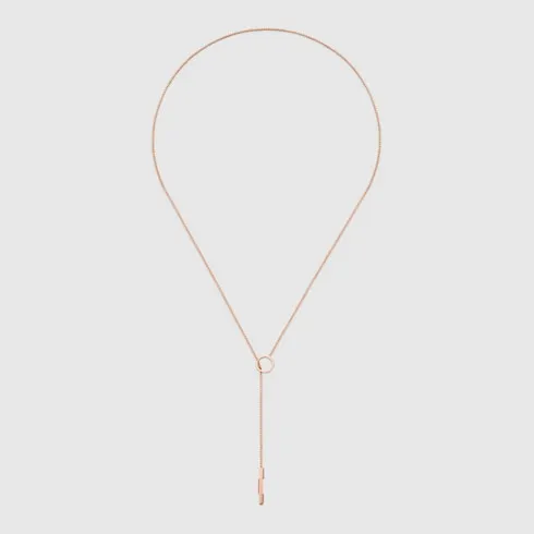 Gucci Link To Love 18K Lariat Necklace