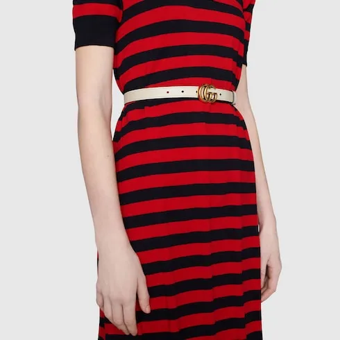 Gg Marmont Reversible Thin Belt