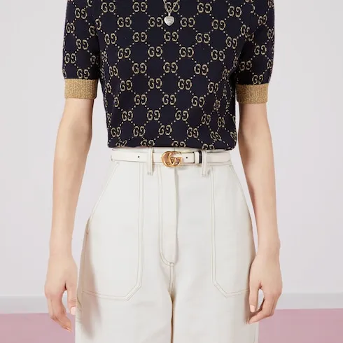 Gg Marmont Reversible Thin Belt