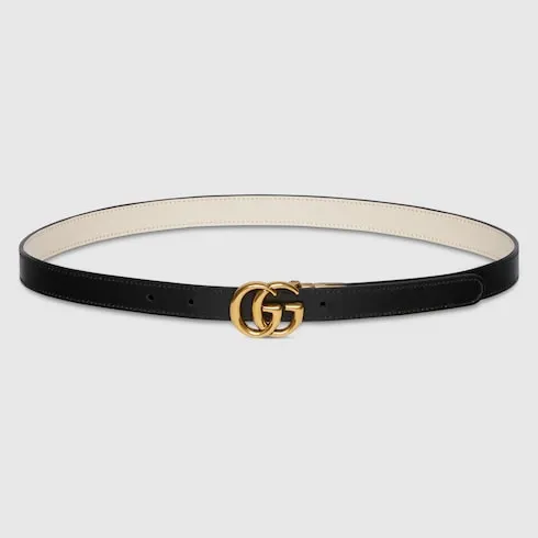 Gg Marmont Reversible Thin Belt