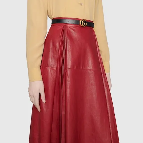 Gg Marmont Reversible Thin Belt
