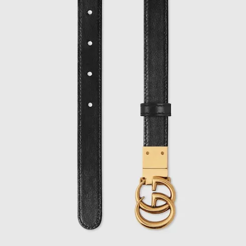 Gg Marmont Reversible Thin Belt