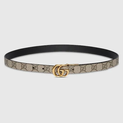 Gg Marmont Reversible Thin Belt