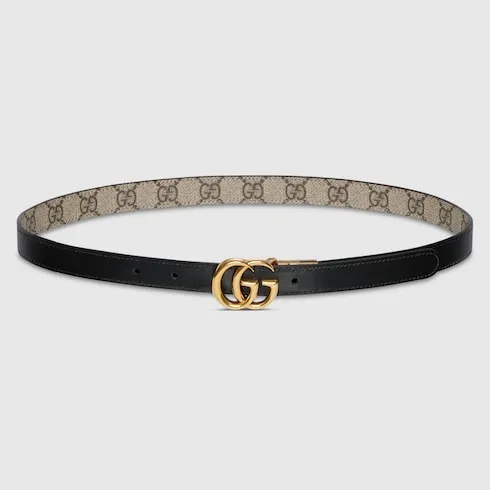 Gg Marmont Reversible Thin Belt
