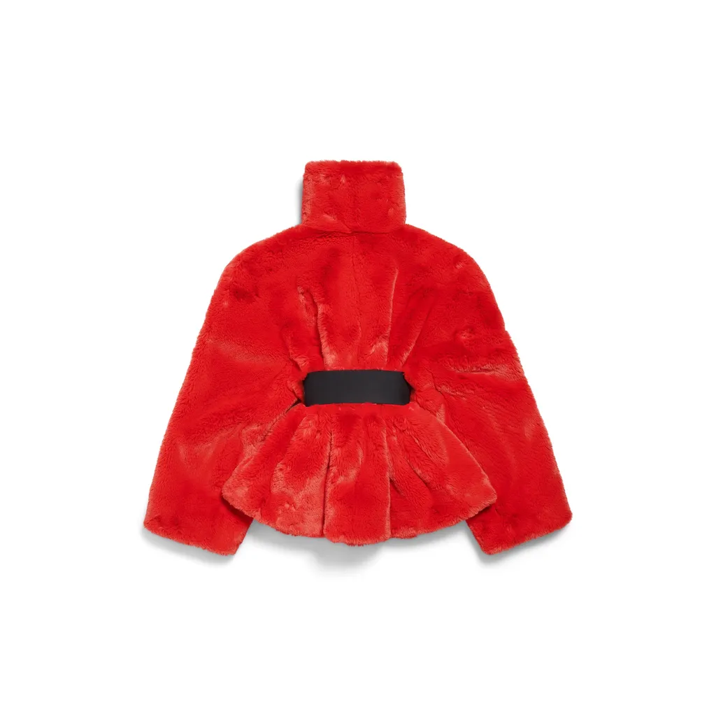 Wrap Animal-Free Fur Coat