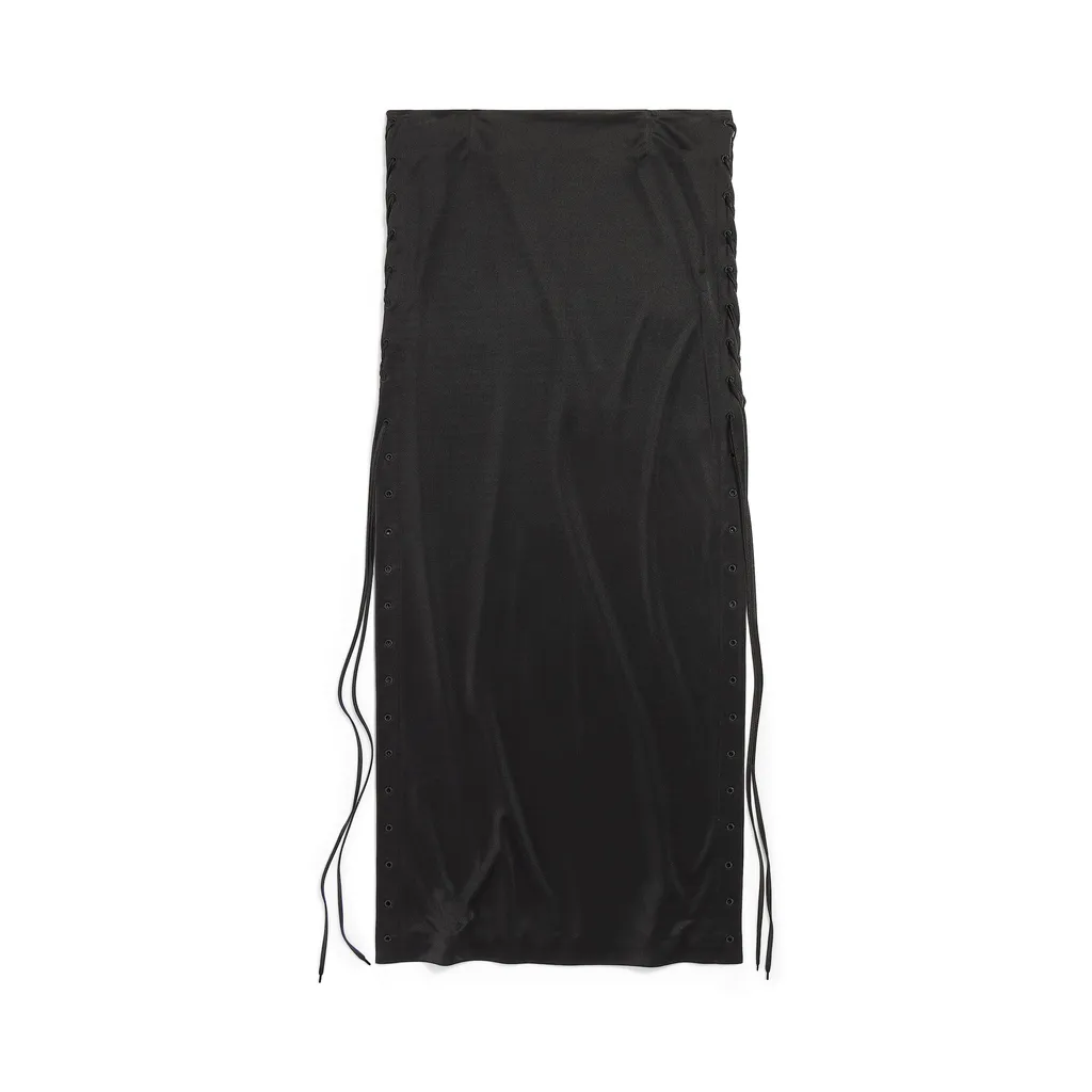 Lace-Up Maxi Skirt