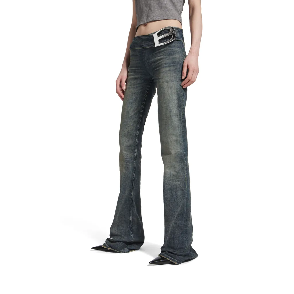 Buckle Bootcut Pants