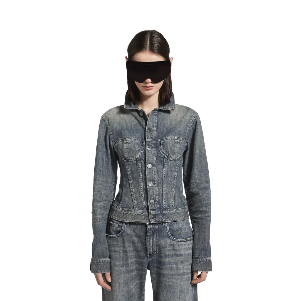 Corseted Denim Jacket