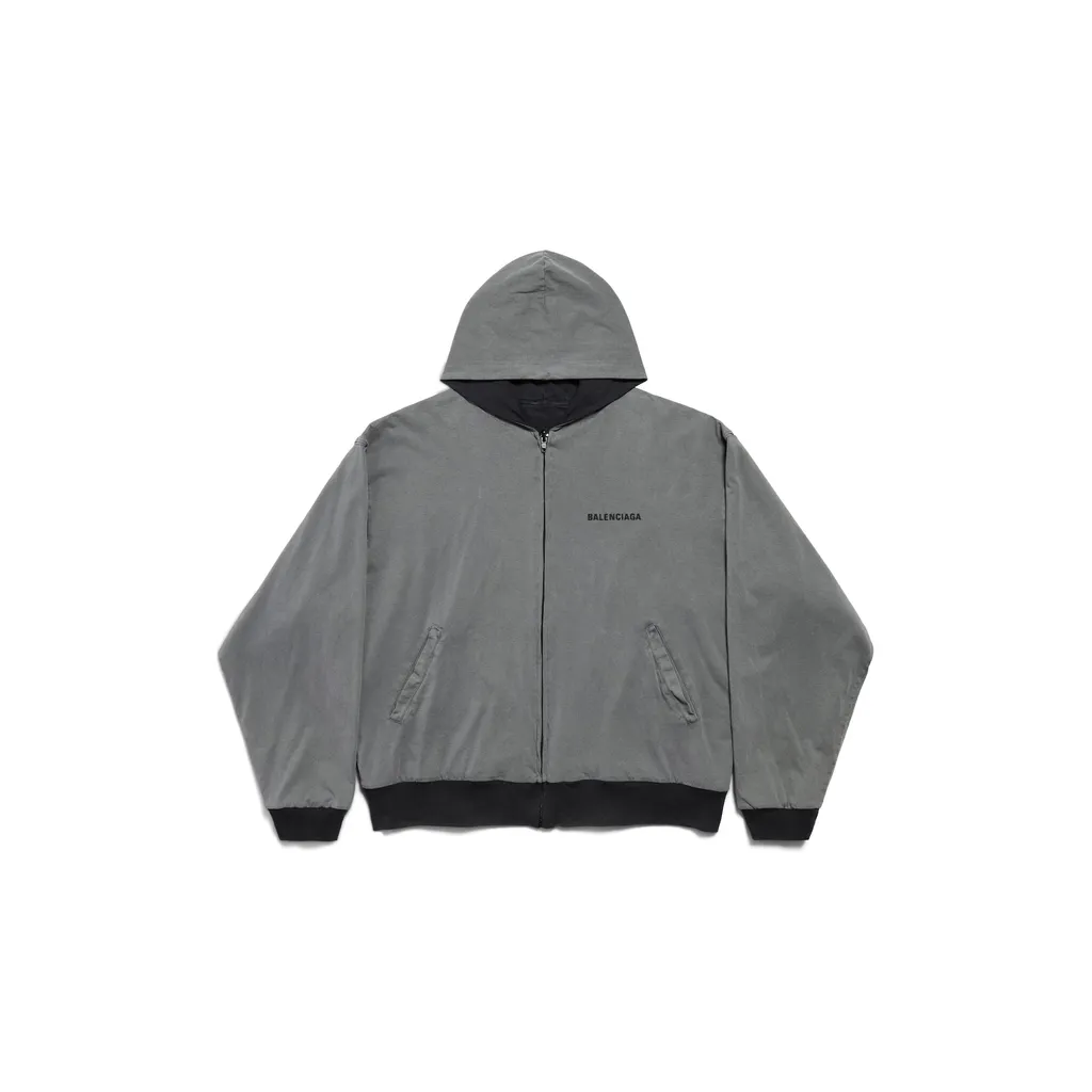Back Reversible Zip-Up Hoodie