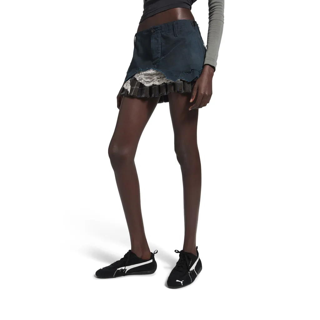 Patched Cargo Skirt