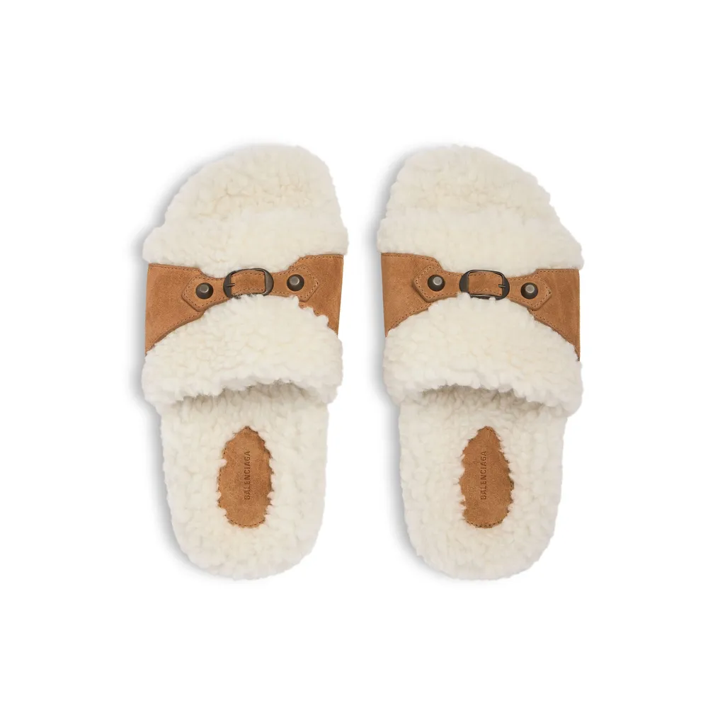 Furry Slide Sandal